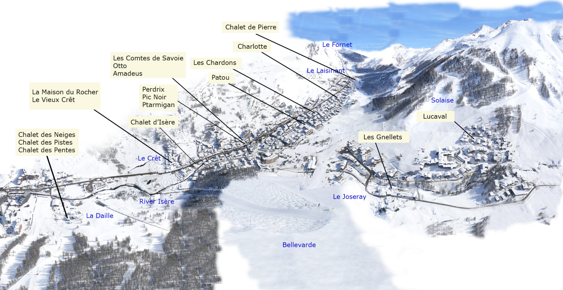 Val d'Isère aerial view