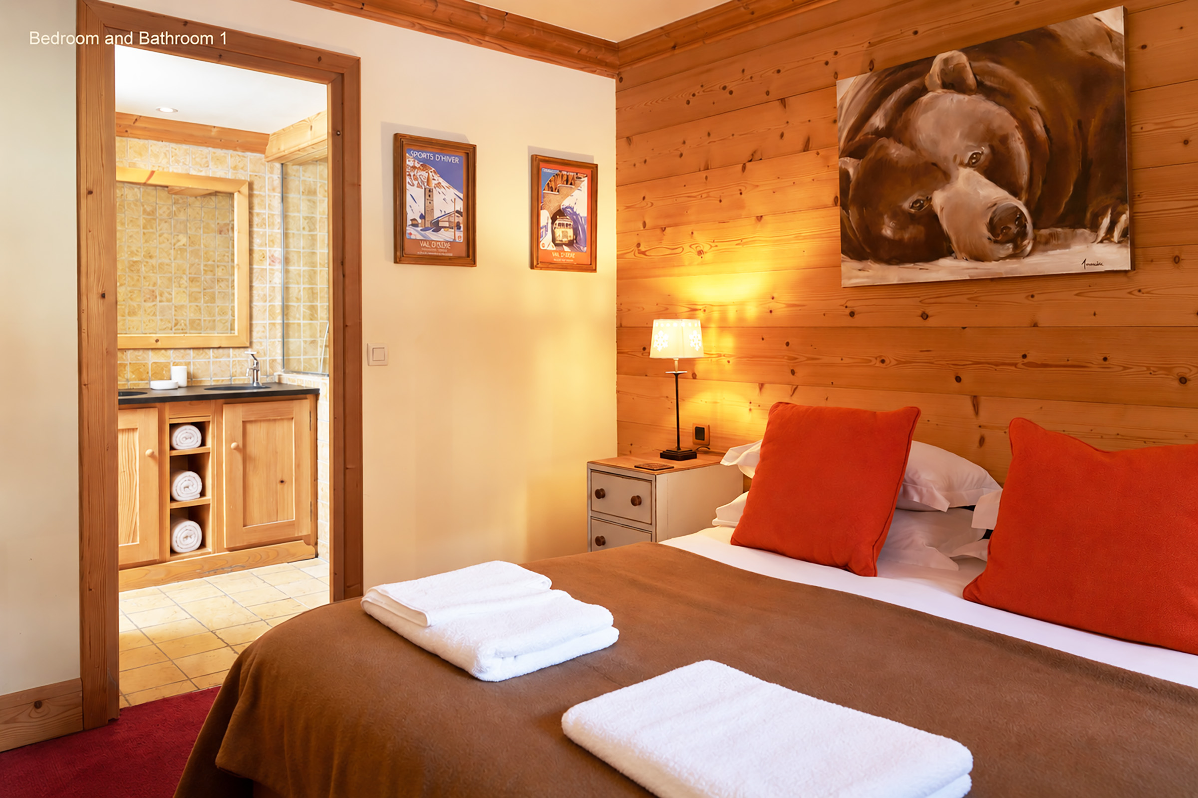 Aquila 102 bed-bath 1 Chalet Aquila 102